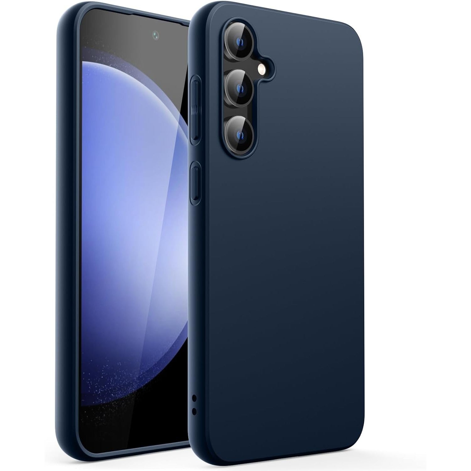 Husa de Protectie Matte TPU, Flippy, pentru Samsung Galaxy S24 FE, Protectie Camera, Antisoc, Antizgariere, Antialunecare, Acoperire Completa, Albastru-0