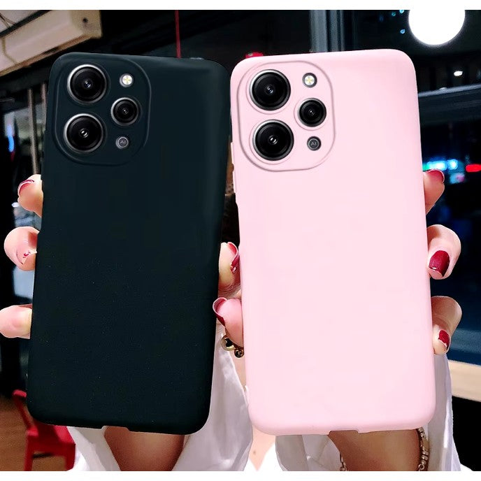 Husa de Protectie Matte TPU, Flippy, pentru Xiaomi Redmi 12 Pro, Protectie Camera, Antisoc, Antizgariere, Antialunecare, Acoperire Completa, Roz-2