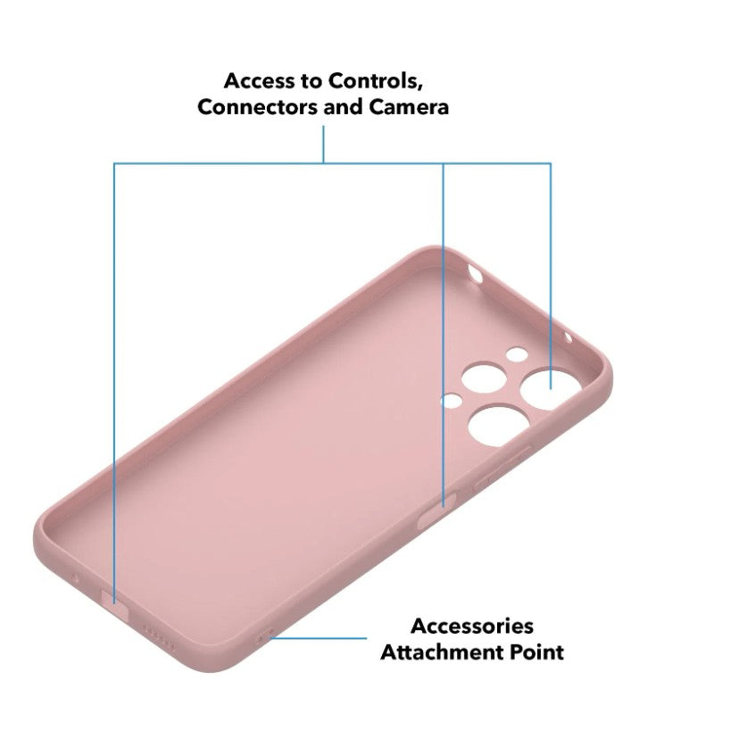 Husa de Protectie Matte TPU, Flippy, pentru Xiaomi Redmi 12 Pro, Protectie Camera, Antisoc, Antizgariere, Antialunecare, Acoperire Completa, Roz-6