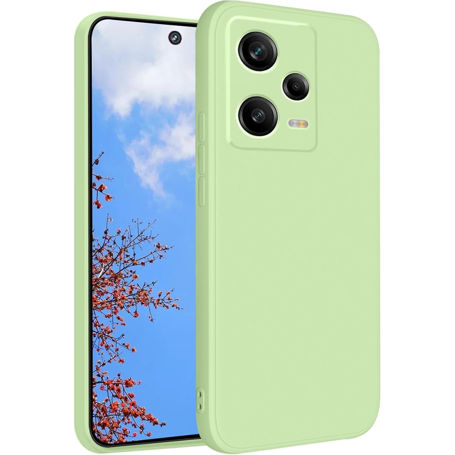 Husa de Protectie Matte TPU, Flippy, pentru Xiaomi Redmi 12 Pro, Protectie Camera, Antisoc, Antizgariere, Antialunecare, Acoperire Completa, Verde-0