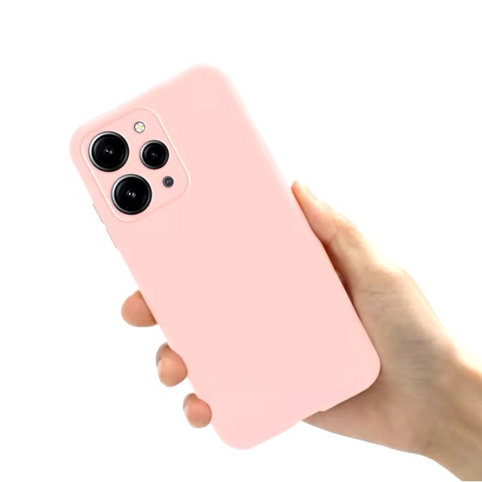 Husa de Protectie Matte TPU, Flippy, pentru Xiaomi Redmi 12, Protectie Camera, Antisoc, Antizgariere, Antialunecare, Acoperire Completa, Roz-5