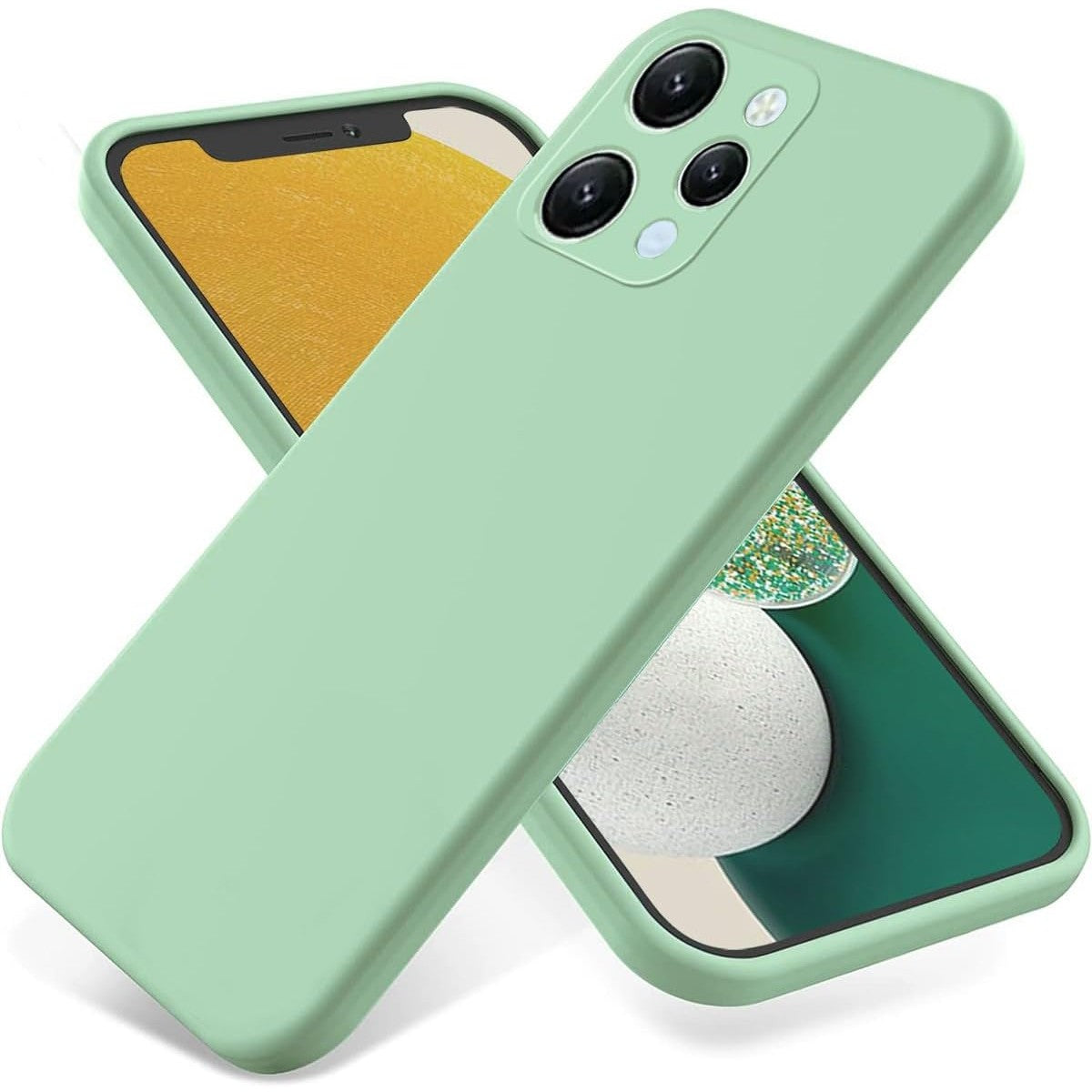 Husa de Protectie Matte TPU, Flippy, pentru Xiaomi Redmi 12, Protectie Camera, Antisoc, Antizgariere, Antialunecare, Acoperire Completa, Verde-0