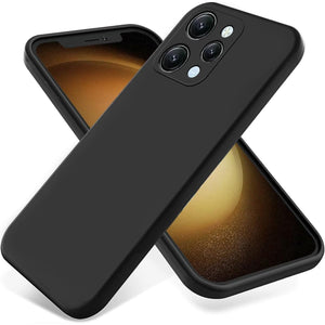 Husa de Protectie Matte TPU, Flippy, pentru Xiaomi Redmi 12, Protectie Camera, Antisoc, Antizgariere, Antialunecare, Acoperire Completa, Negru-0