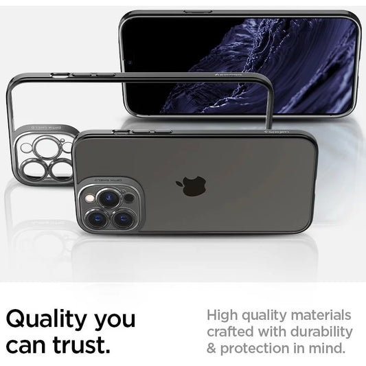 Husa de protectie pentru Apple iPhone 14, Flippy, Bracket series cu suport si protectie pentru camera, Transparent-1