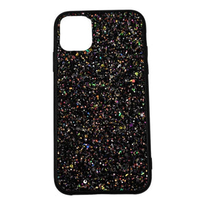Husa de protectie pentru Apple iPhone SE 2020 Sparkling Glitter TPU Negru-0