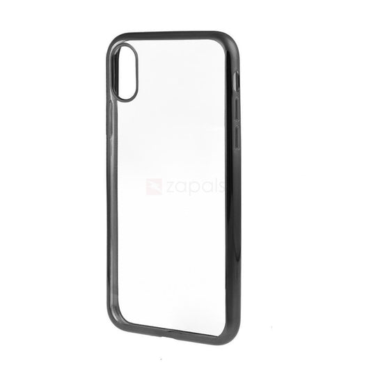 Husa de protectie pentru Apple iPhone X Tpu Electroplated Antisoc Negru-0