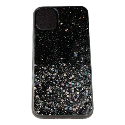 Husa de protectie pentru Apple iPhone X/XS Luxury Glitter Stelute Negru-0