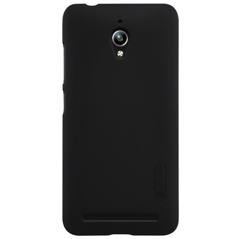 Husa de protectie pentru Asus Zenfone Go Nillkin Frosted Shield Negru + Folie de protectie-0