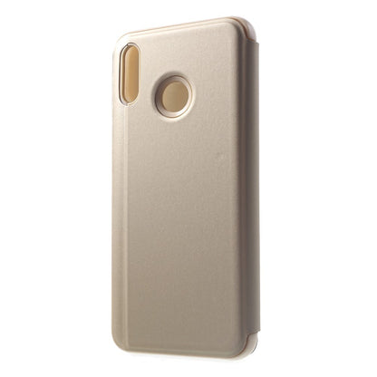 Husa de protectie pentru Huawei P Smart Flip Cover Oglinda Auriu-2