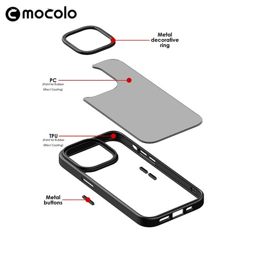 Husa de protectie pentru iPhone 14 Plus, cu suport metalic pentru camera, Bracket Series, Flippy, Protectie Antisoc, PC mat, silicon moale pe margini, Albastru-1