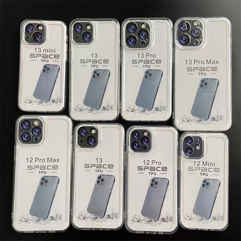 Husa de protectie pentru iPhone 14 Pro, Flippy, Space TPU Transparenta-5