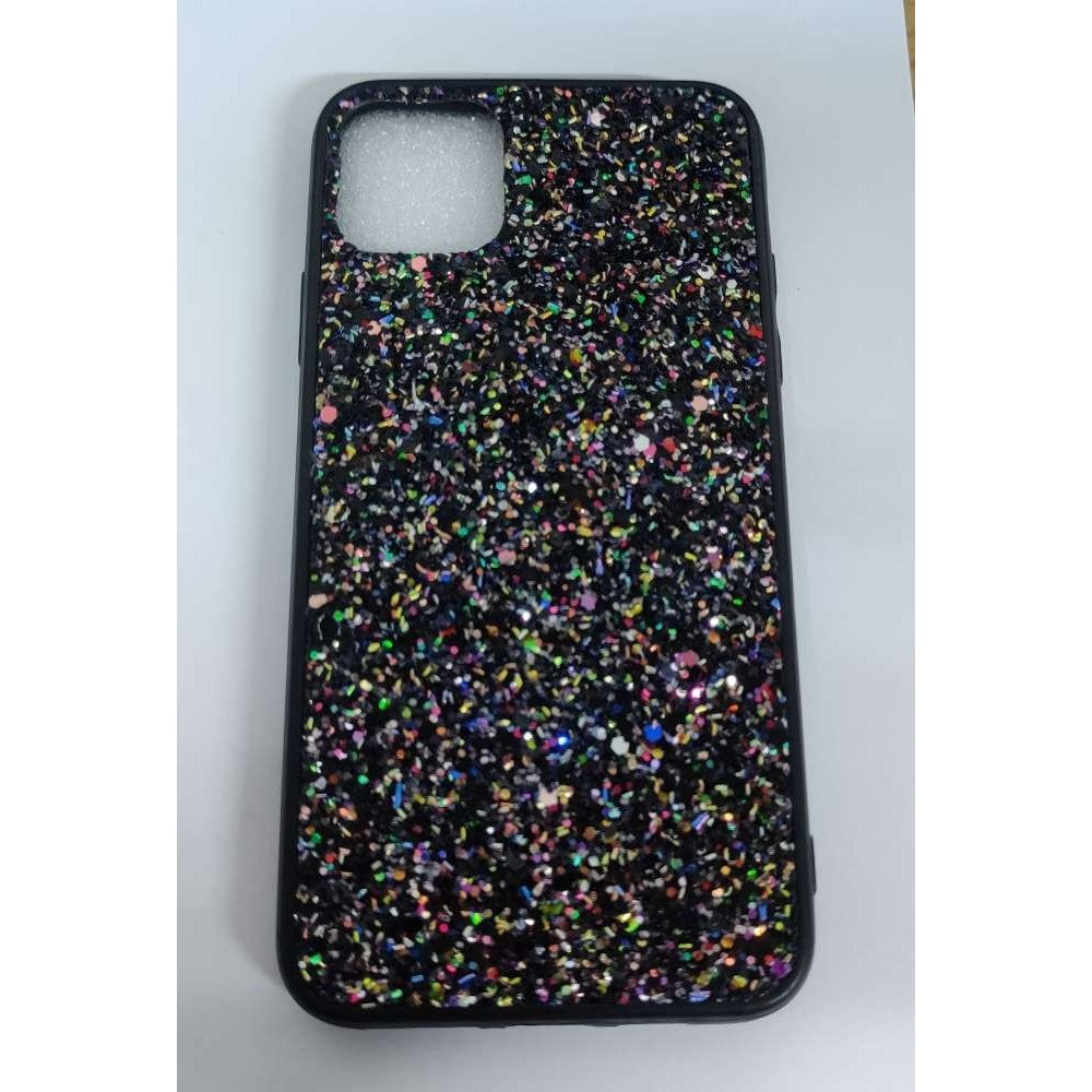 Husa de protectie pentru pentru Apple iPhone 11 Pro Max Sparkling Glitter TPU Negru-0