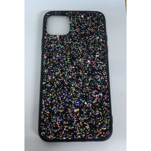 Husa de protectie pentru pentru Apple iPhone 11 Pro Max Sparkling Glitter TPU Negru-0