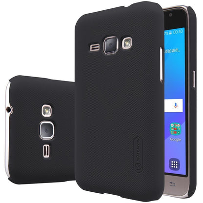 Husa de protectie pentru Samsung Galaxy J1 2015 Nillkin Frosted Shield Negru + Folie de protectie-2