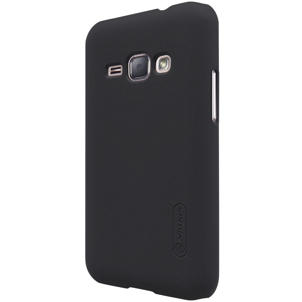 Husa de protectie pentru Samsung Galaxy J1 2015 Nillkin Frosted Shield Negru + Folie de protectie-4
