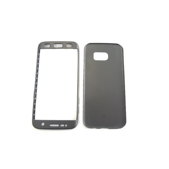 Husa de protectie pentru Samsung Galaxy J3 2017 US Version Full Silicone Negru-4