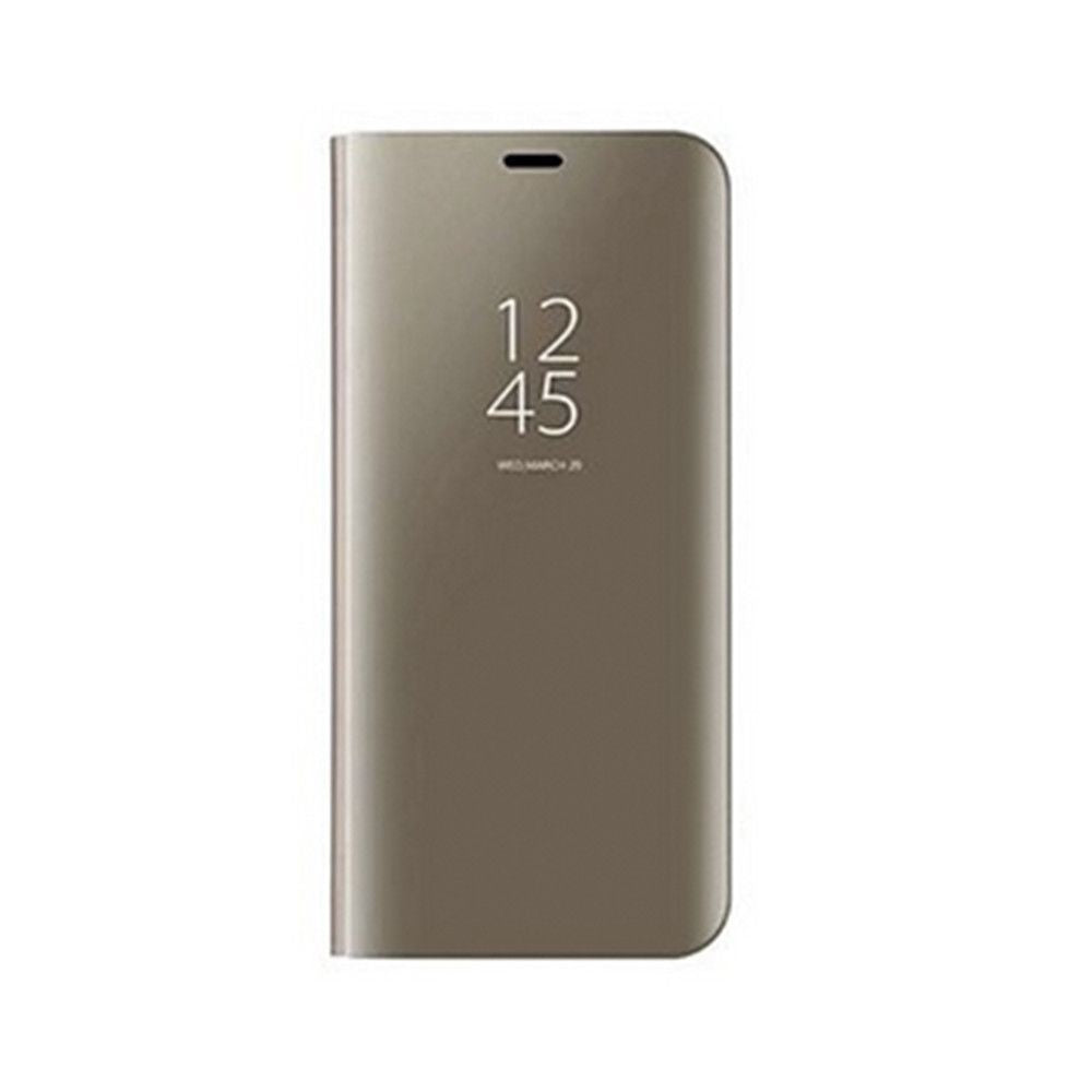 Husa de protectie pentru Samsung Galaxy J7 2017 Flip Cover Oglinda Auriu-4