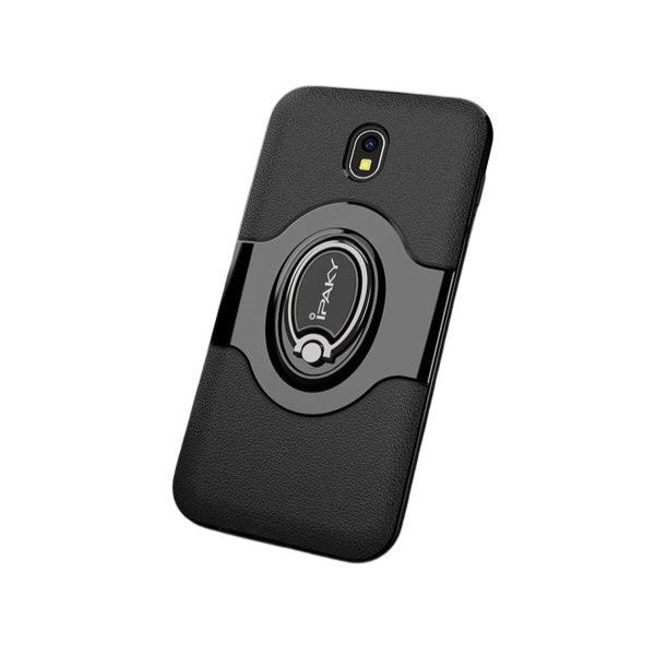 Husa de protectie pentru Samsung Galaxy J7 2017 Ipaky Ring Negru-0