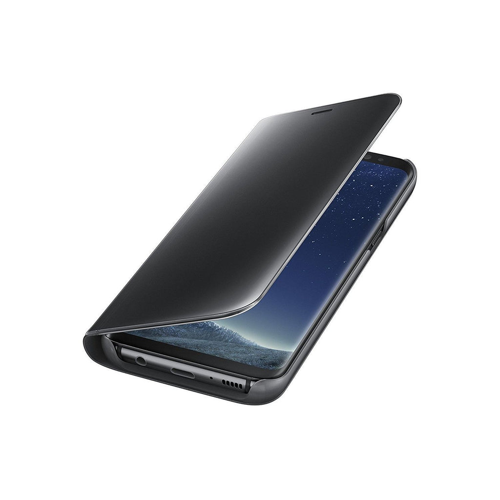 Husa de protectie pentru Samsung Galaxy S8 Plus Flip Cover Oglinda Negru-2