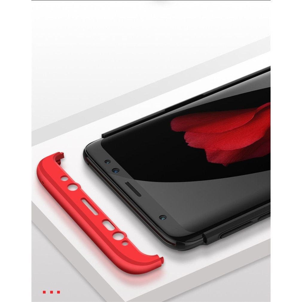 Husa de protectie pentru Samsung Galaxy S8 Ultra-subtire 3 in 1 Rosu-4