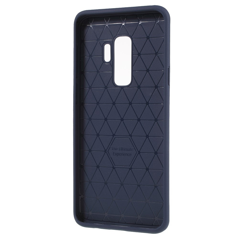 Husa de protectie pentru Samsung Galaxy S9 Plus Ipaky Elegant Grid Design TPU Hybrid Albastru-2