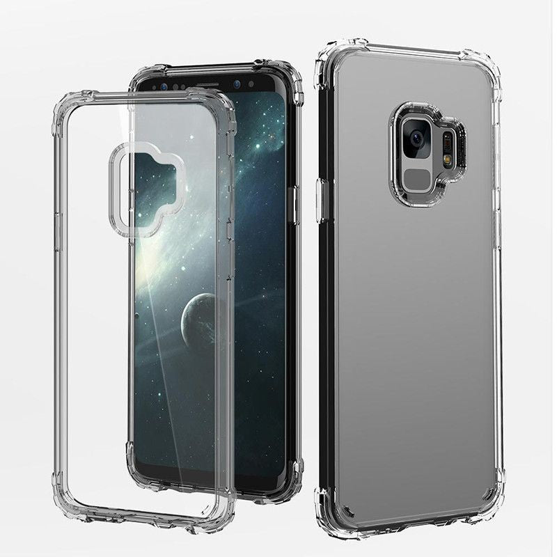 Husa de protectie pentru Samsung Galaxy S9 Tpu Antisoc Negru Transparent-2