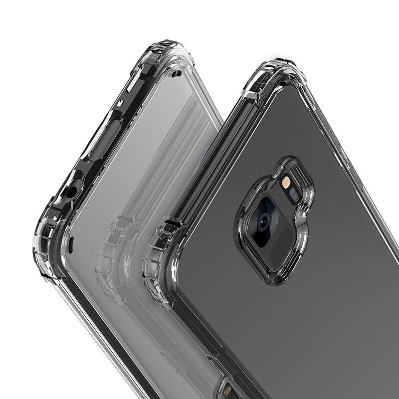 Husa de protectie pentru Samsung Galaxy S9 Tpu Antisoc Negru Transparent-3