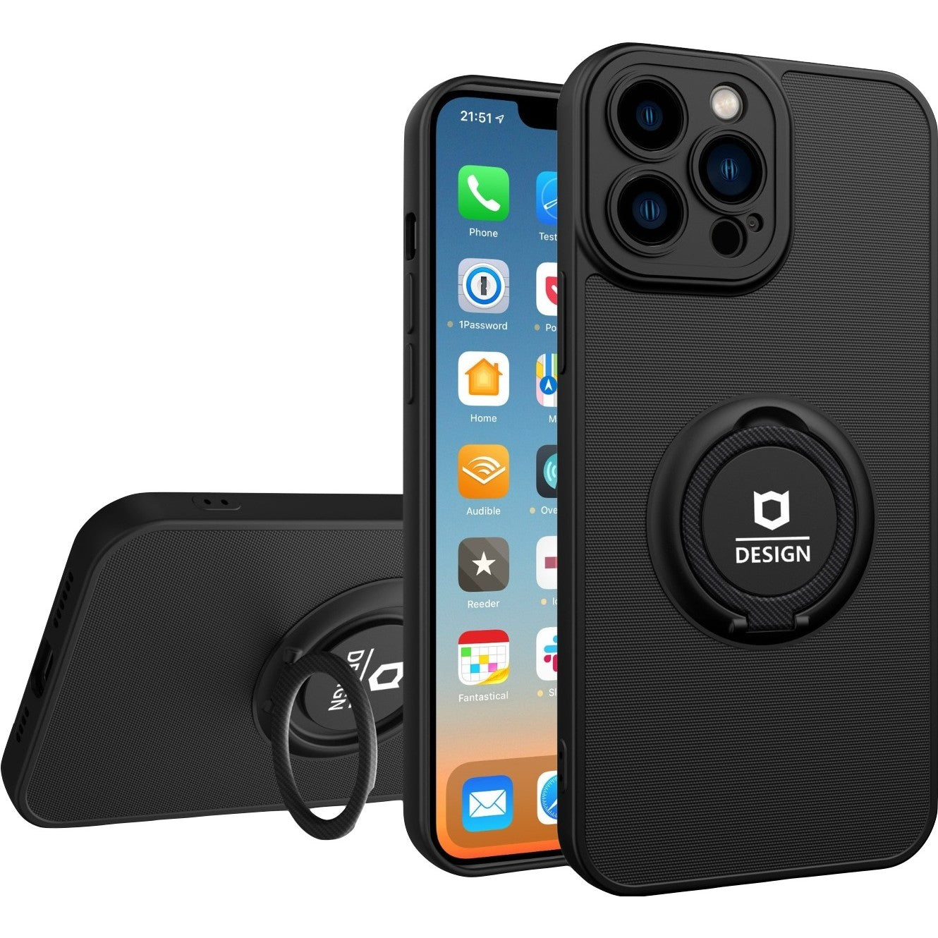 Husa Eagle Eye cu Stand pentru Motorola G22, Negru, Suport Auto Magnetic, Protectie Antisoc, Flippy-0