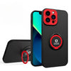 Husa de protectie Eagle eye pentru Apple iPhone 14, Rezistenta la socuri, Protectie camera, Cu inel de prindere magnetic negru, rosu, Negru-0