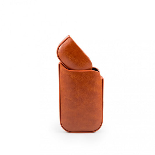Husa Flippy pentru IQOS 2.4 Plus, Capac de Protectie, Anti Soc si Zgarieturi, din Piele Ecologica, 43 g, 12 x 6 x 2.5 cm, Portocaliu-1
