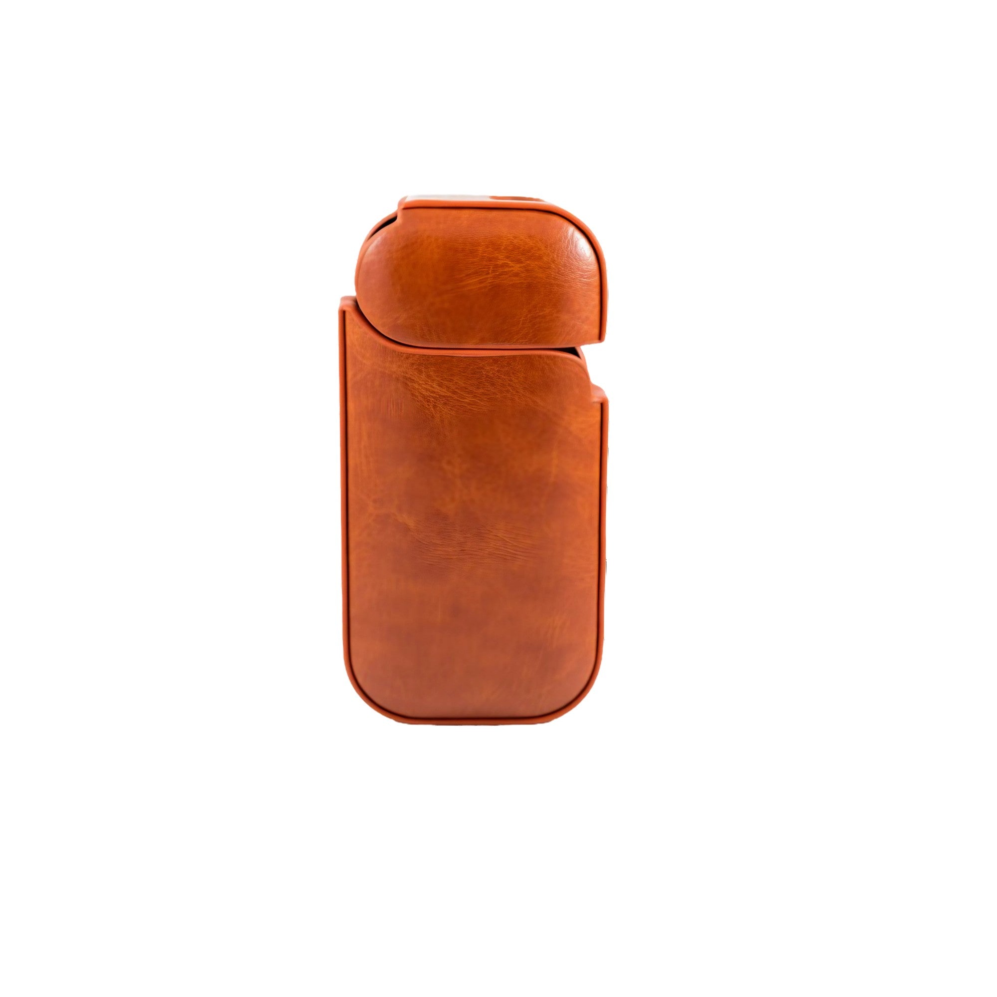 Husa Flippy pentru IQOS 2.4 Plus, Capac de Protectie, Anti Soc si Zgarieturi, din Piele Ecologica, 43 g, 12 x 6 x 2.5 cm, Portocaliu-0