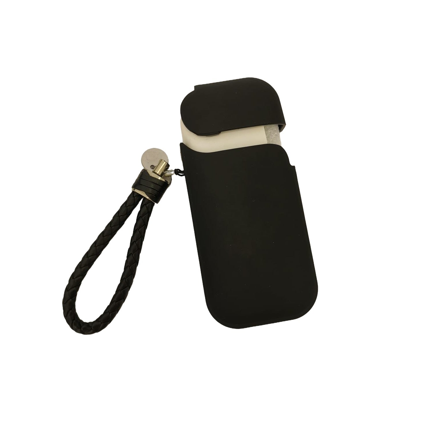 Husa Flippy pentru IQOS 2.4 Plus, Capac de Protectie, Anti Soc si Zgarieturi, Full Body, din Plastic cu Agatatoare, 11.5 x 5 x 2.3 cm, Negru-0