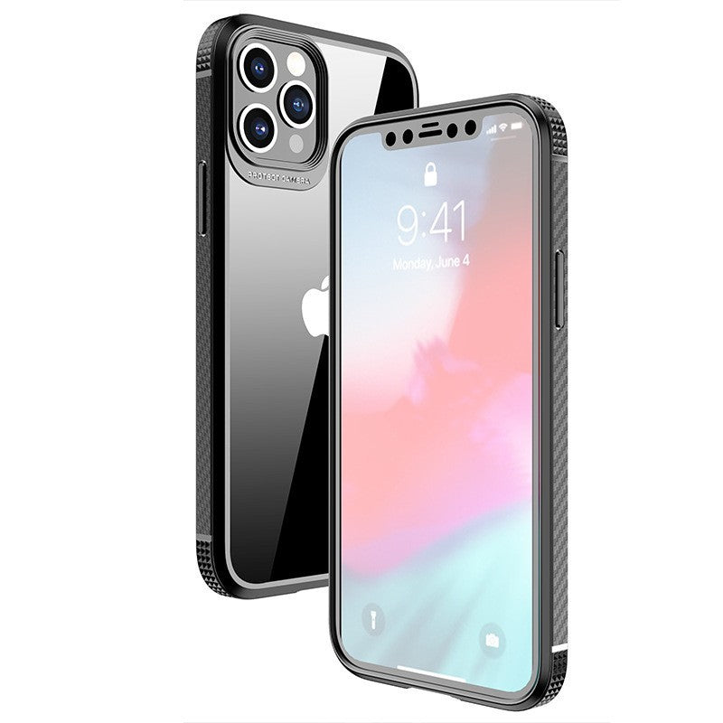 Husa Hibrid Defender MG Series pentru iPhone 14 Plus, Flippy, Protectie Antisoc, Negru-0