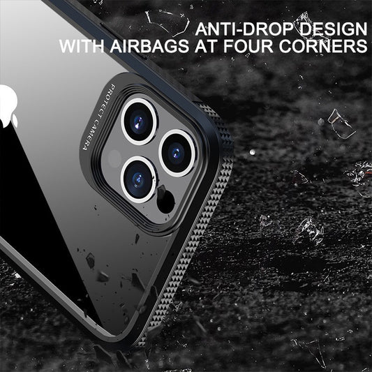 Husa Hibrid Defender MG Series pentru iPhone 14 Pro Max, Flippy, Protectie Antisoc, Negru-1