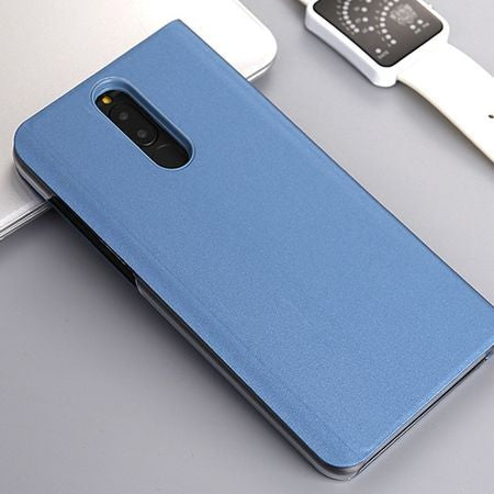 Husa Tip Carte, Flippy, Compatibila cu Huawei Mate 10 Lite, Flip Cover Oglinda, Albastru-2