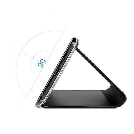 Husa Tip Carte, Flippy, Compatibila cu Huawei Mate 10 Lite, Flip Cover Oglinda, Negru-2
