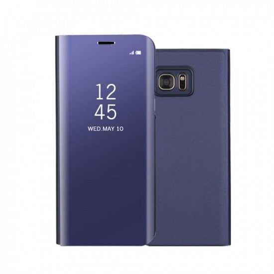 Husa Tip Carte, Flippy, Compatibila cu Huawei Mate 10 Lite, Flip Cover Oglinda, Violet-1