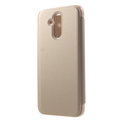Husa Huawei Mate 20 Lite Flip Cover Oglinda Auriu-6