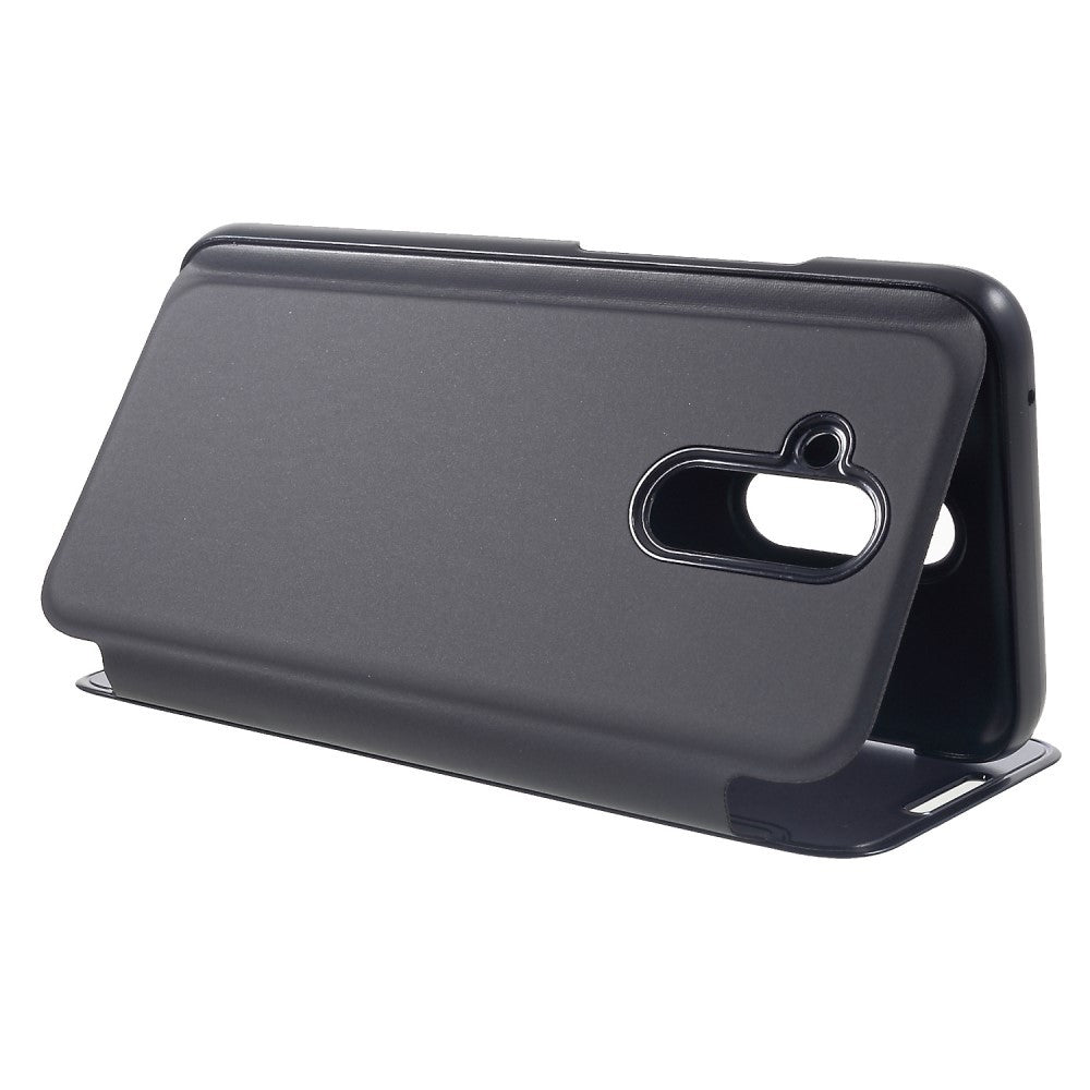 Husa Huawei Mate 20 Lite Flip Cover Oglinda Negru-4