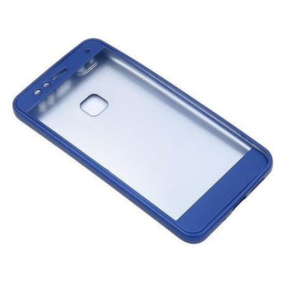 Husa Huawei P10 Plus Full Silicone 360 Albastru + Folie de protectie-3