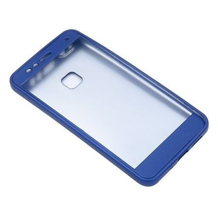 Husa Huawei P10 Plus Full Silicone 360 Albastru + Folie de protectie-3