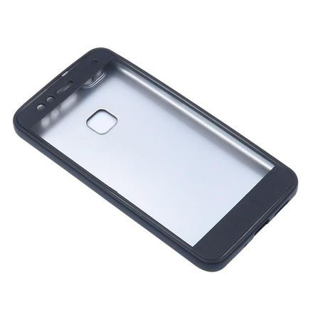 Husa Huawei P10 Plus Full Silicone 360 Negru + Folie de protectie-3