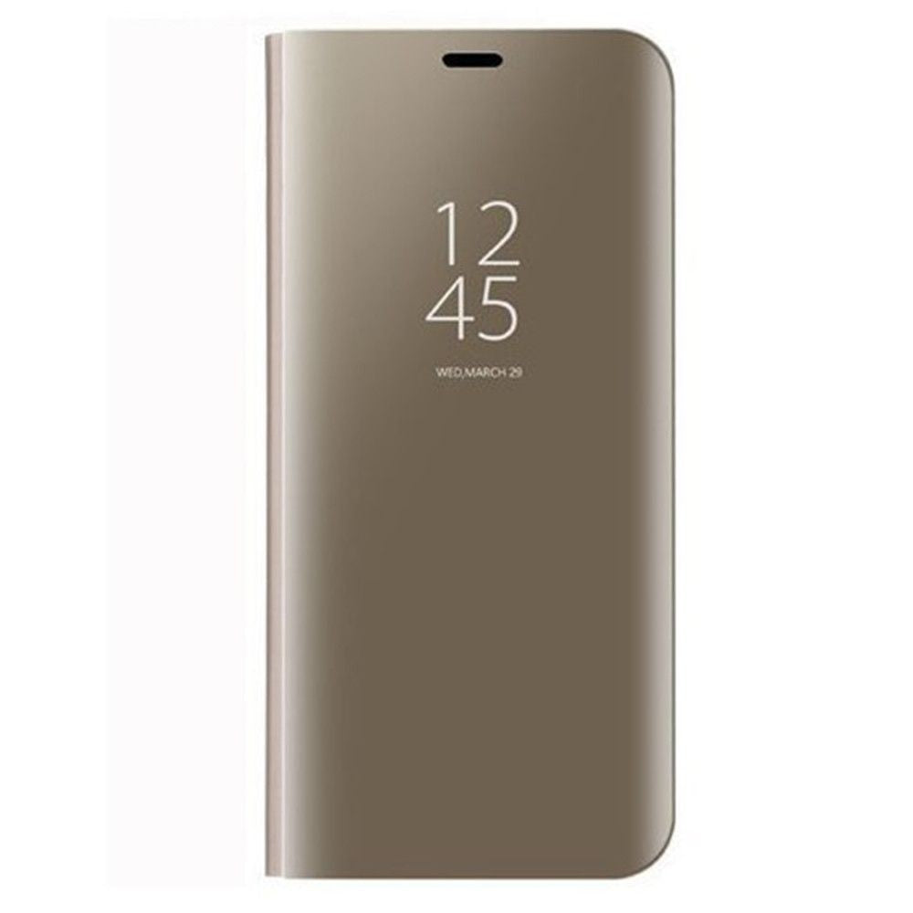 Husa Huawei P20 Lite Flip Cover Oglinda Auriu-3