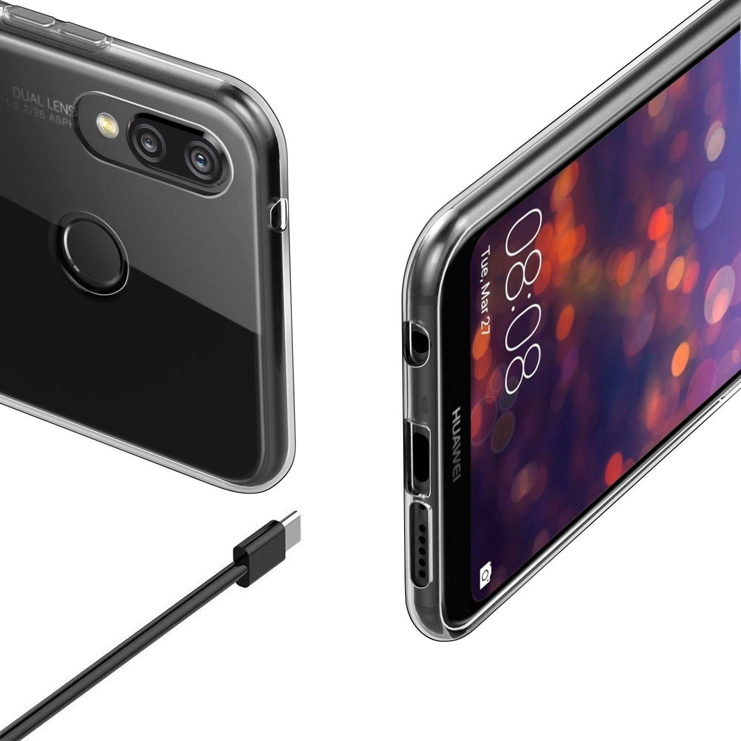 Husa Huawei P20 Lite Tpu Transparent 0.1 mm-5