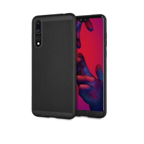 Husa Huawei P20 Lite Ultra Slim cu aerisire Negru-0