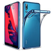 Husa Huawei P20 Transparent cu Margini Albastre-0
