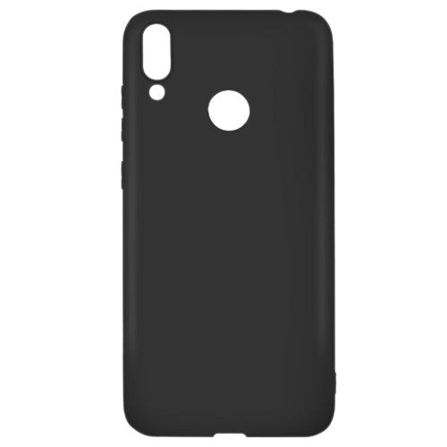 Husa Huawei Y7 2019 Liquid Silicone Case Negru-1