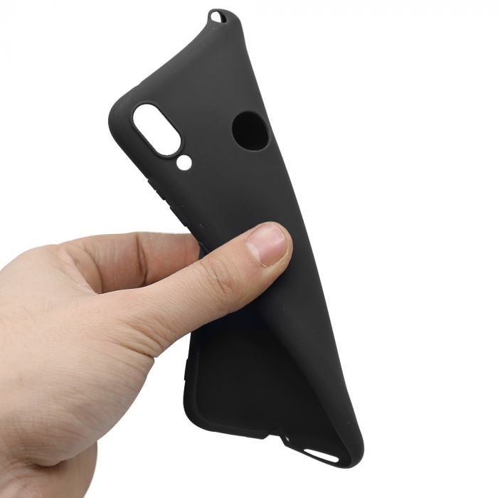 Husa Huawei Y7 2019 Liquid Silicone Case Negru-3
