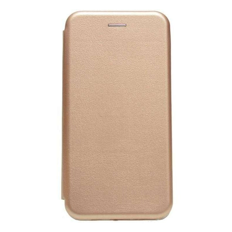Husa de protectie Flippy compatibila cu Huawei Y7 2019 Magnet Book Case Auriu-0