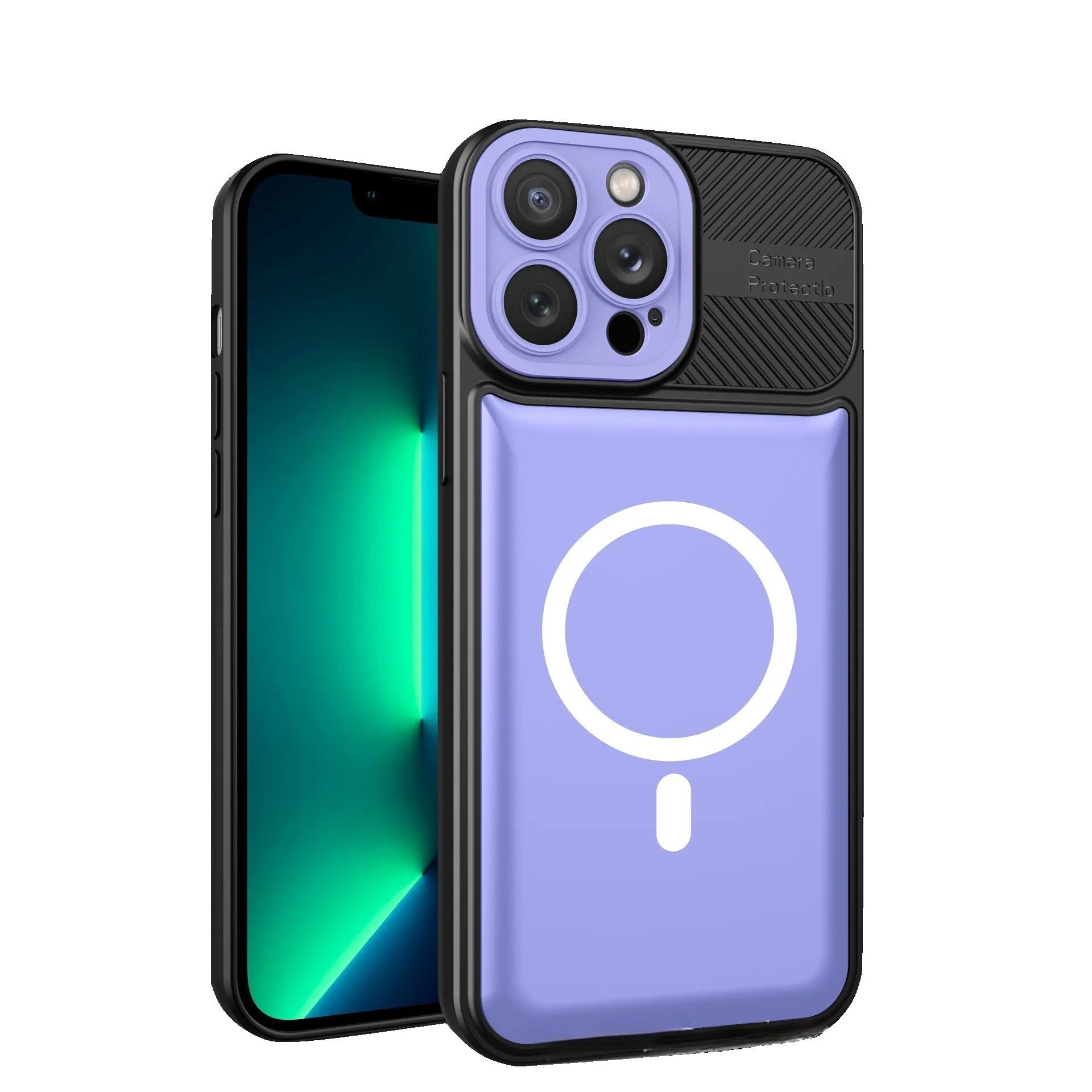 Husa Urban Armor pentru Samsung A13 4G Mov, Suport Auto Magnetic, Protectie Antisoc, Flippy-0